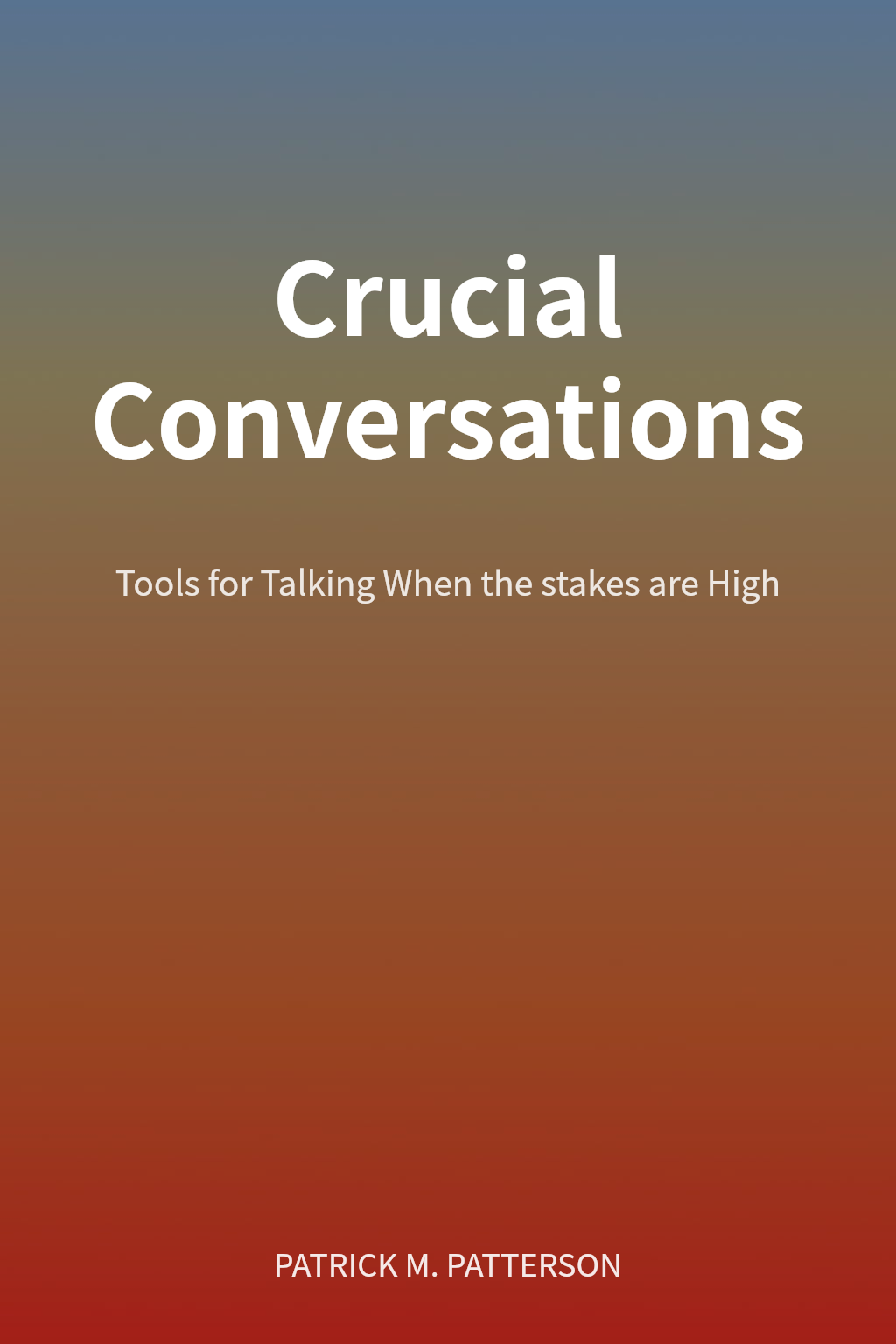 Crucial Conversations cover