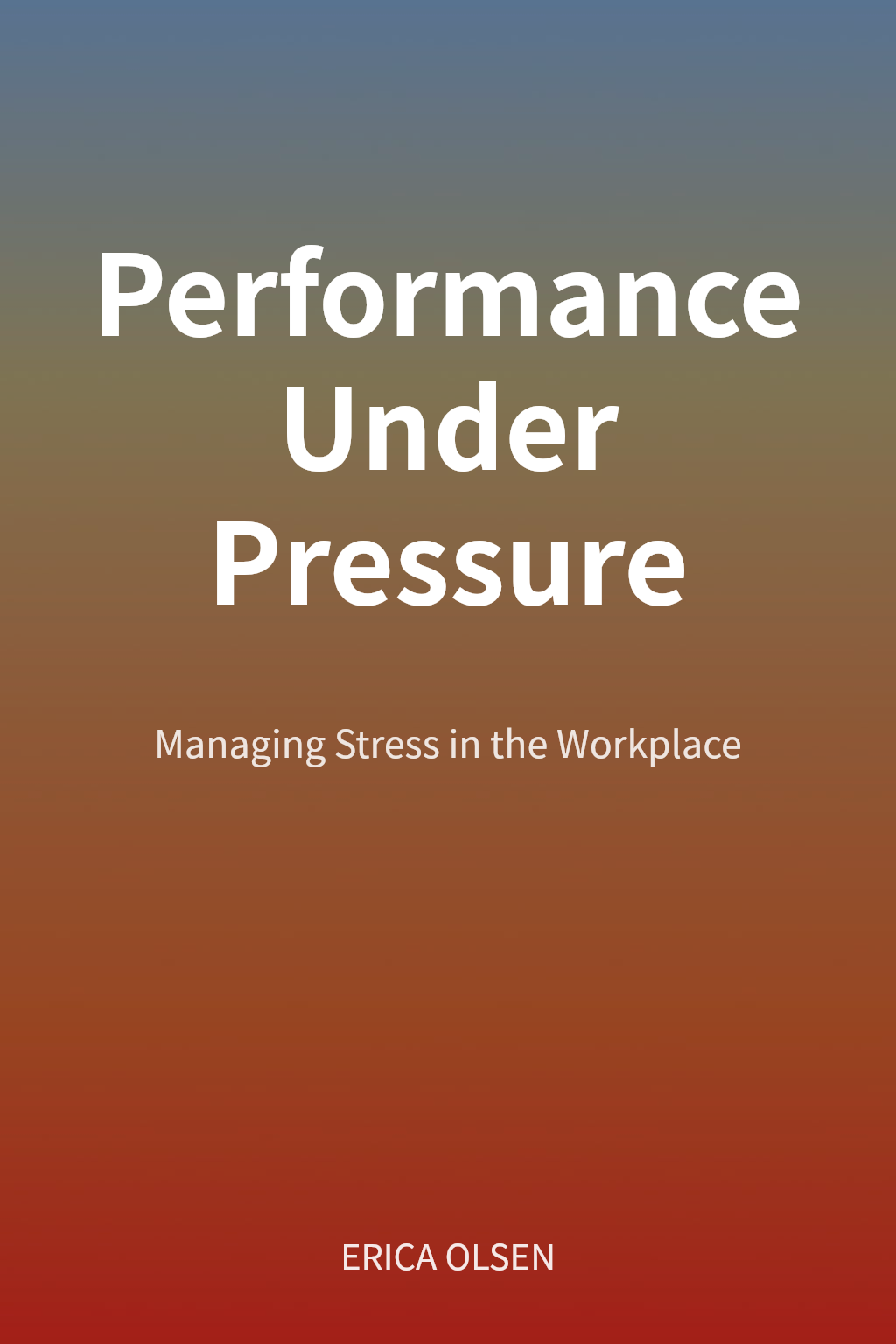 Performance Under Pressure cover