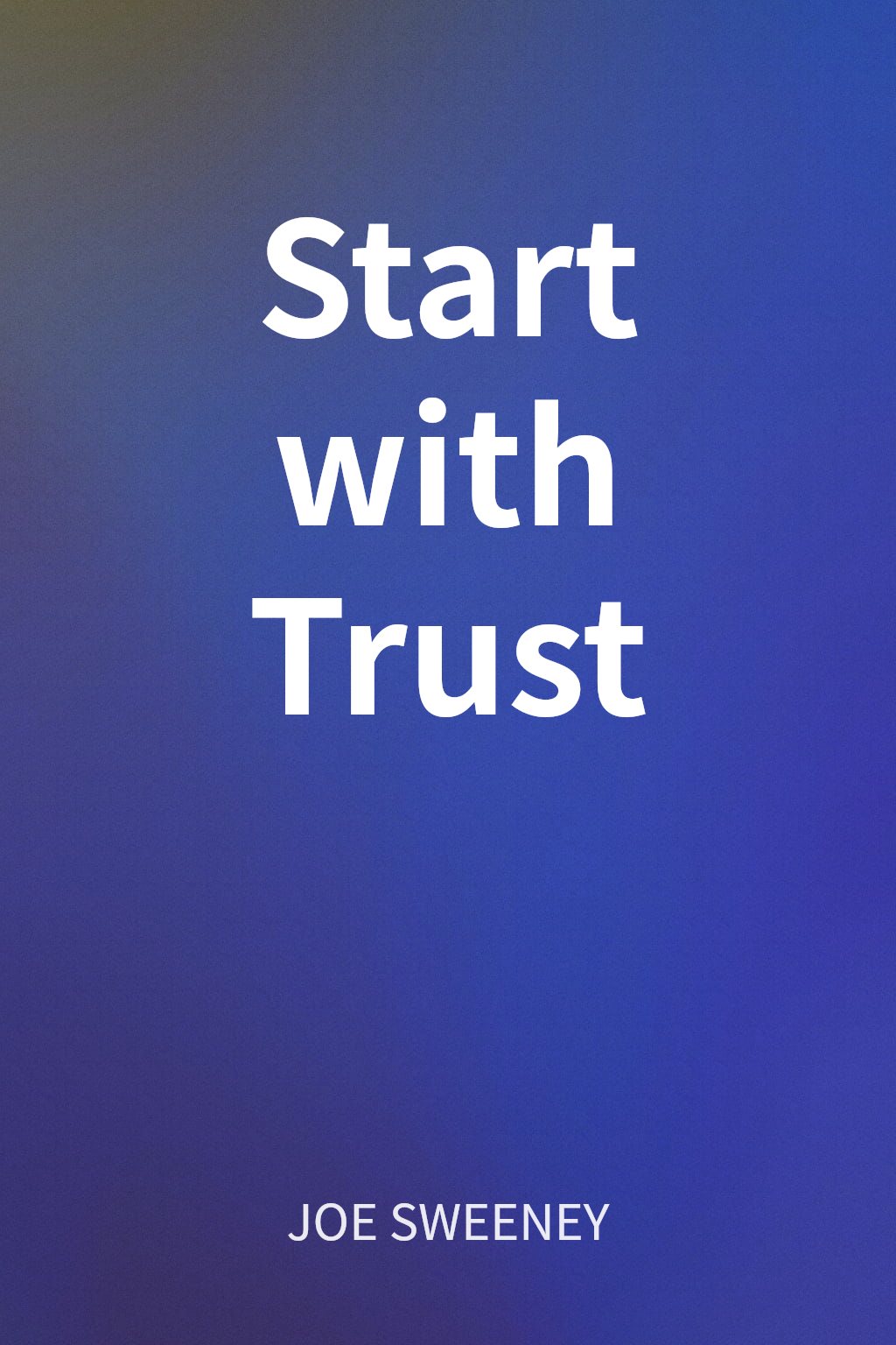 Start with Trust cover