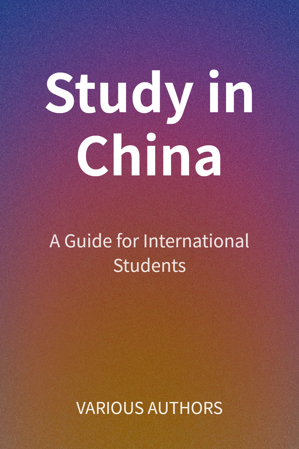 Study in China cover