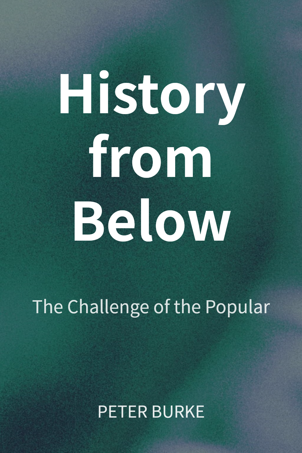 History from Below cover