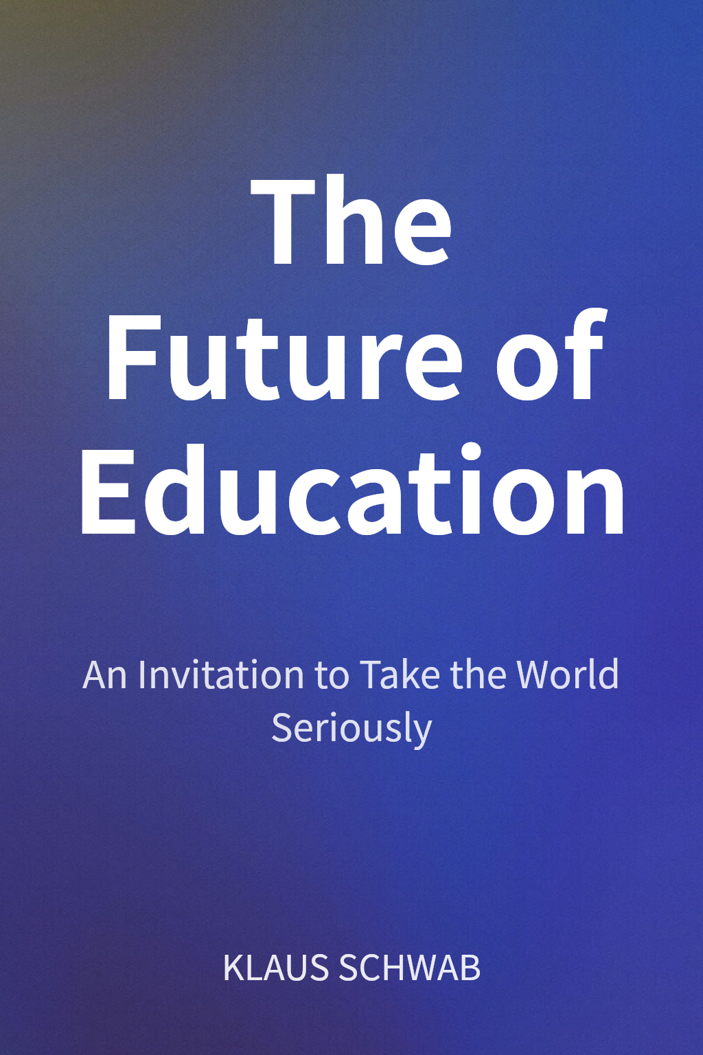 The Future of Education cover