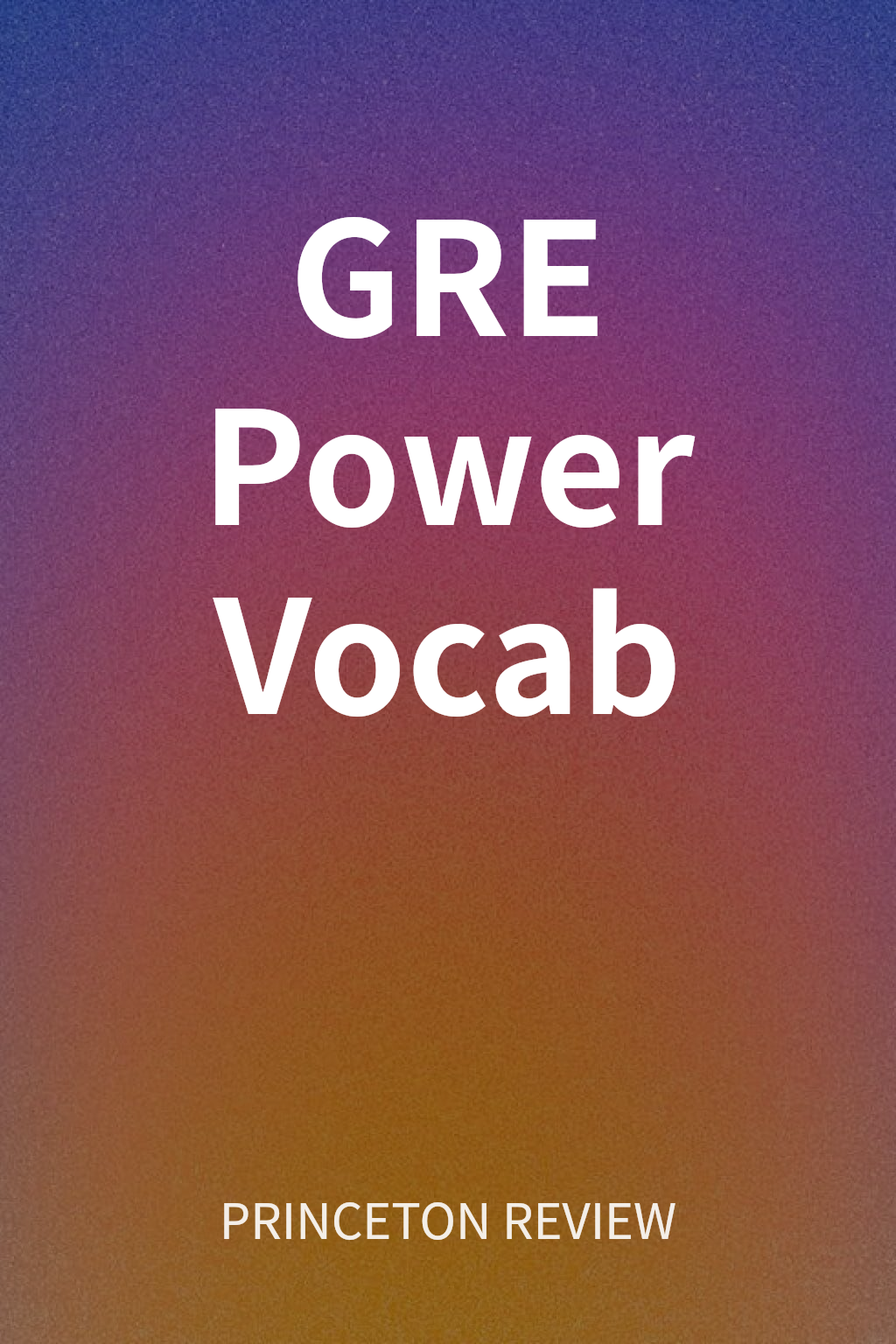 GRE Power Vocab cover