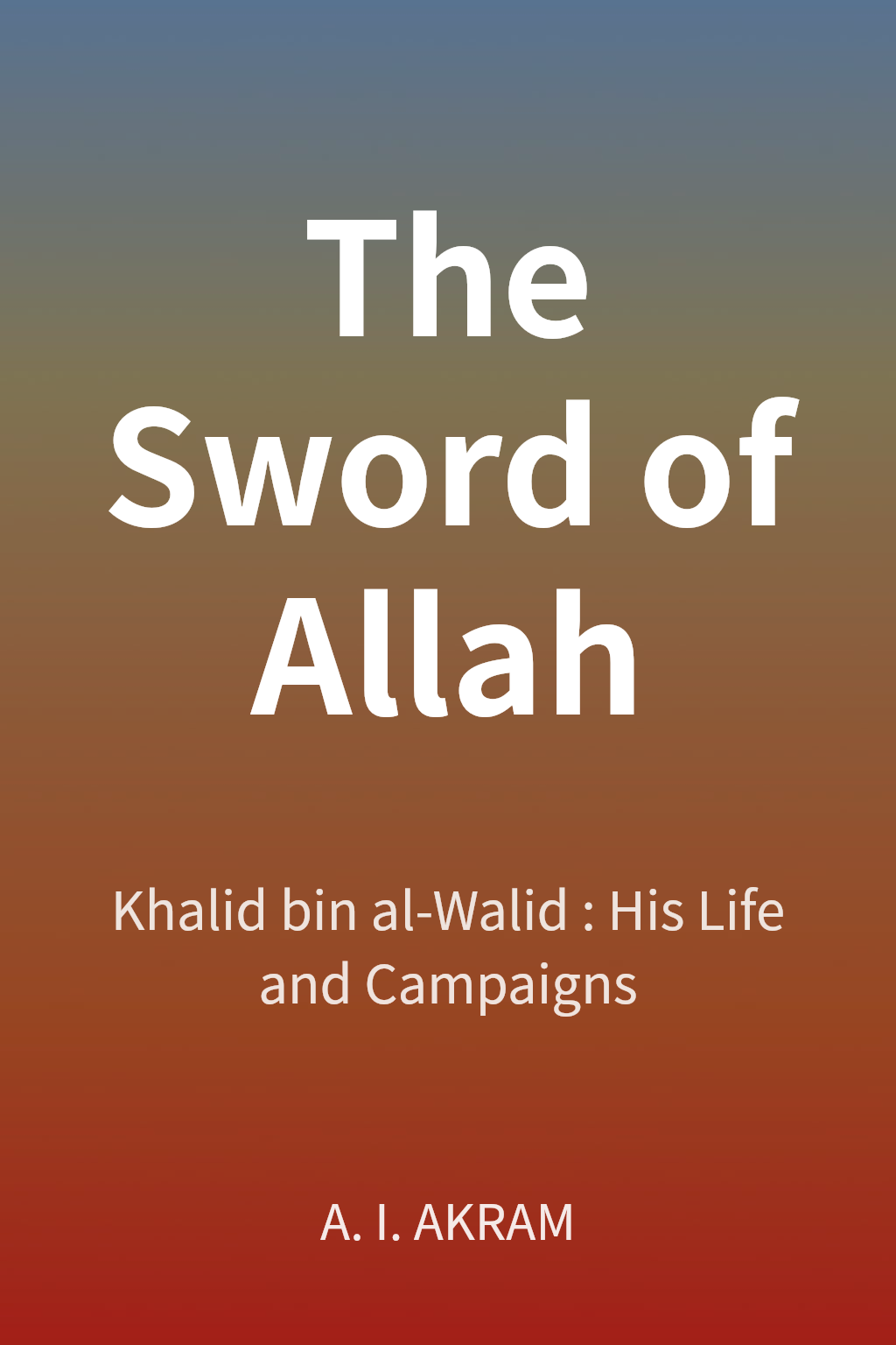 The Sword of Allah cover