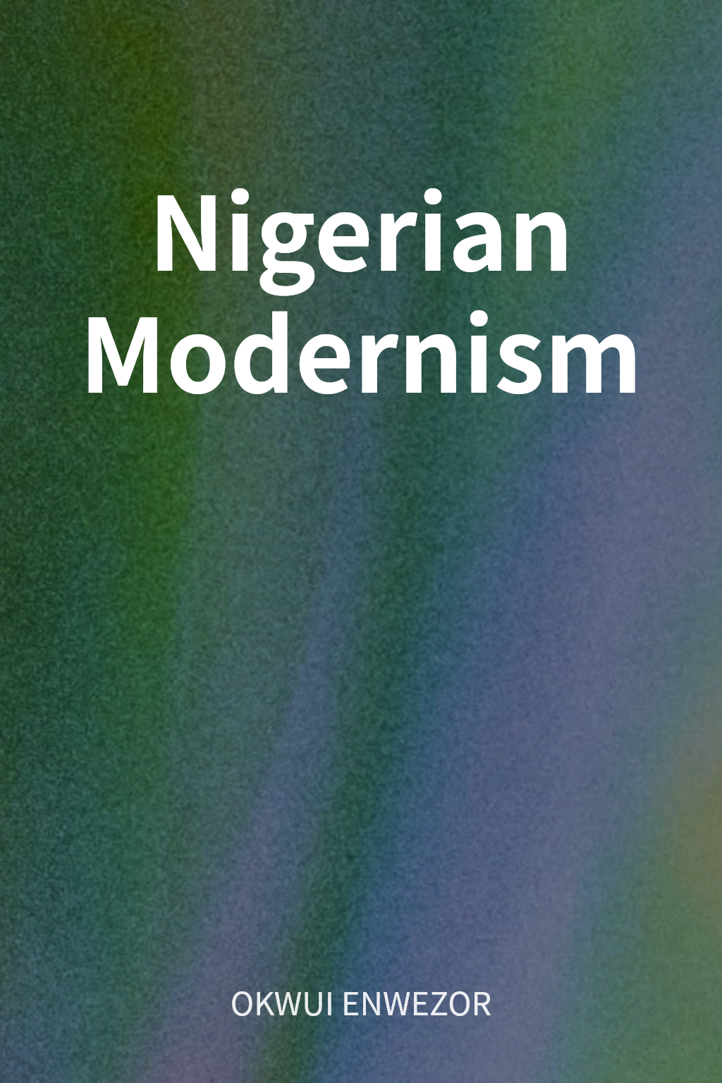 Nigerian Modernism cover
