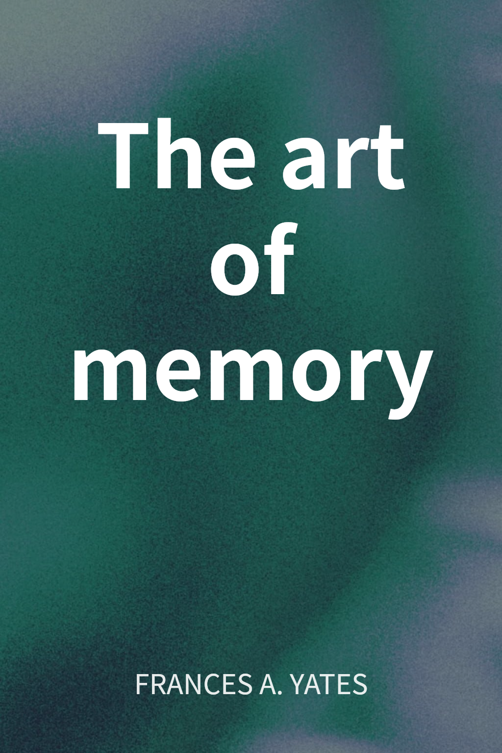 The art of memory cover
