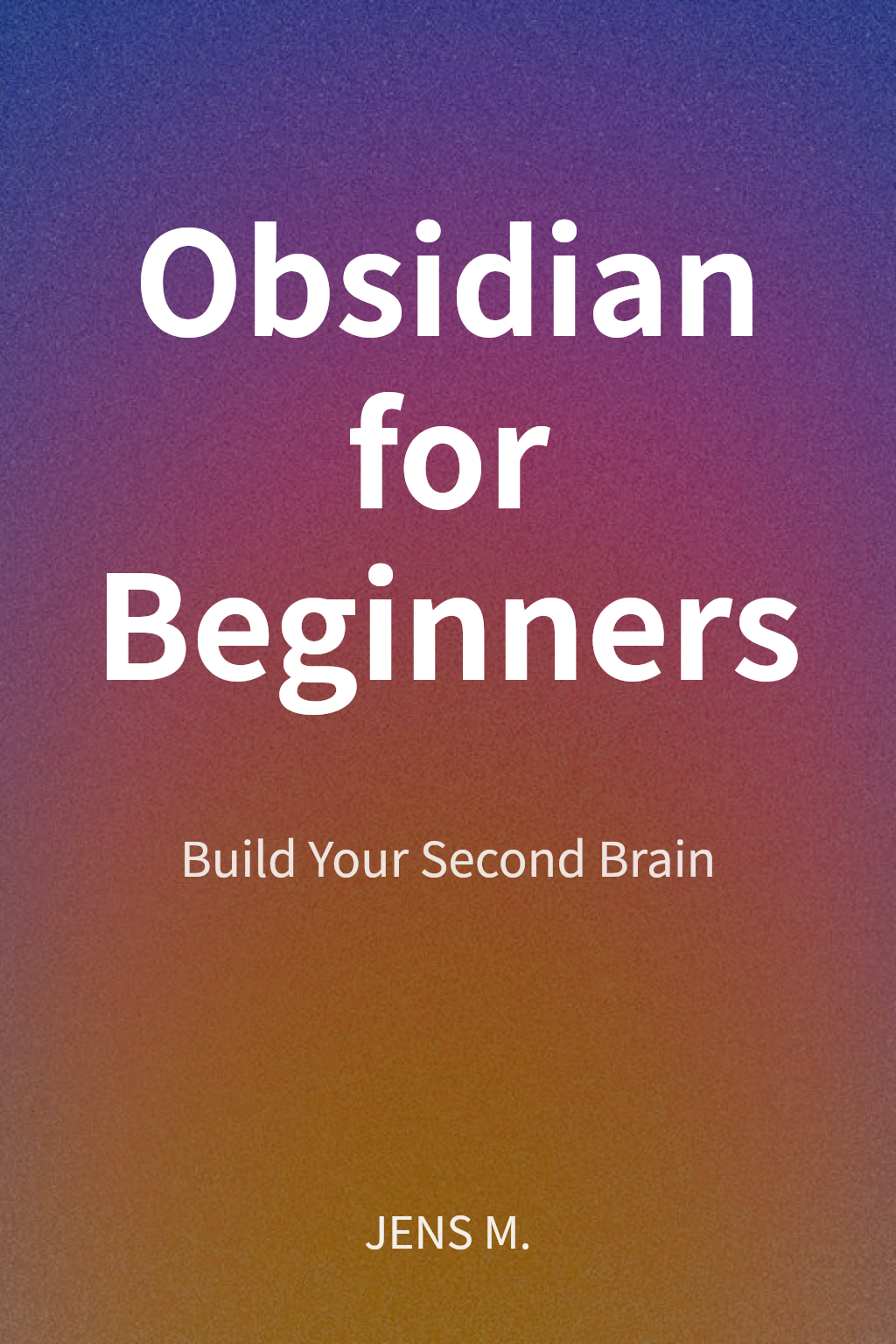 Obsidian for Beginners cover