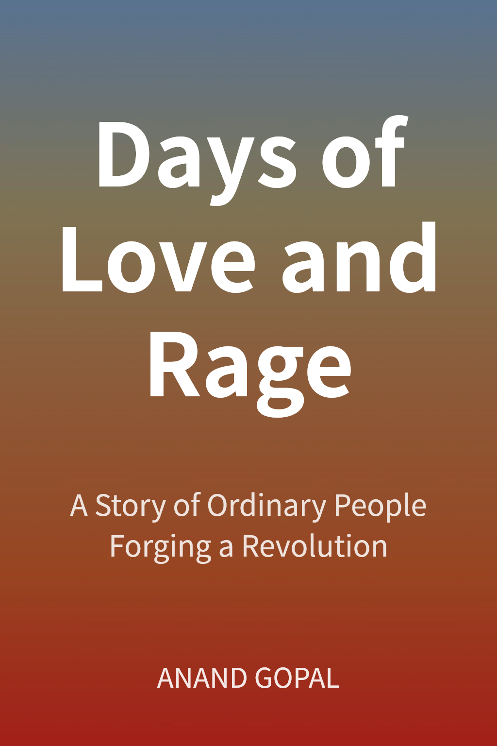 Days of Love and Rage cover