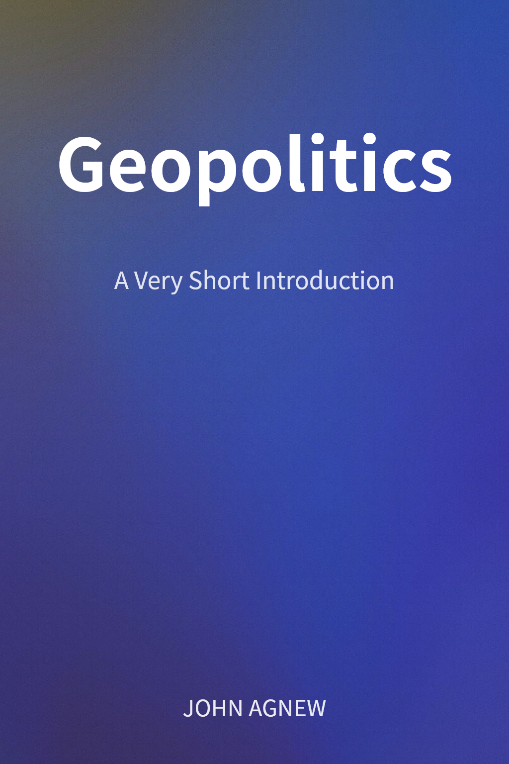 Geopolitics cover