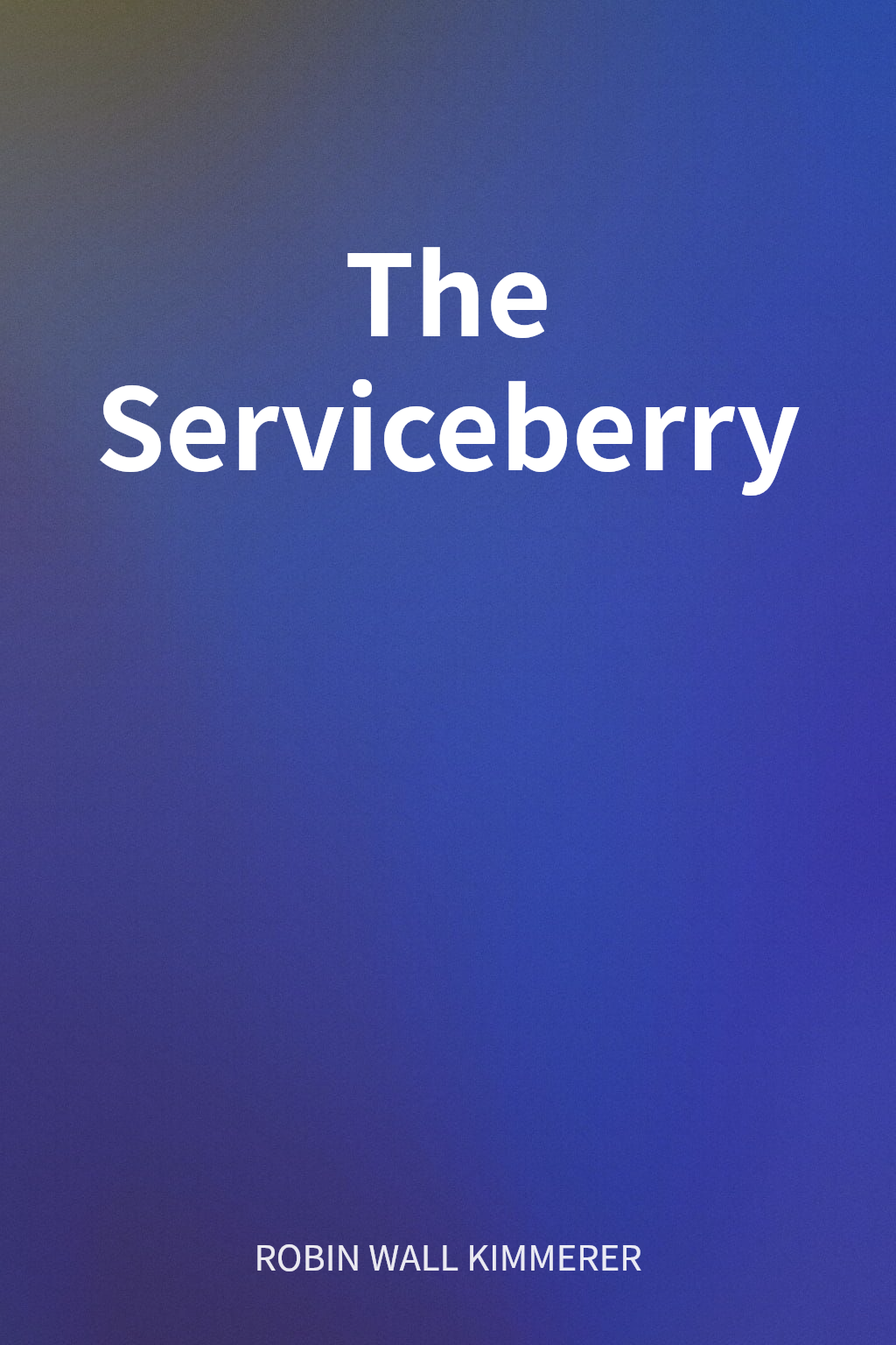 The Serviceberry cover