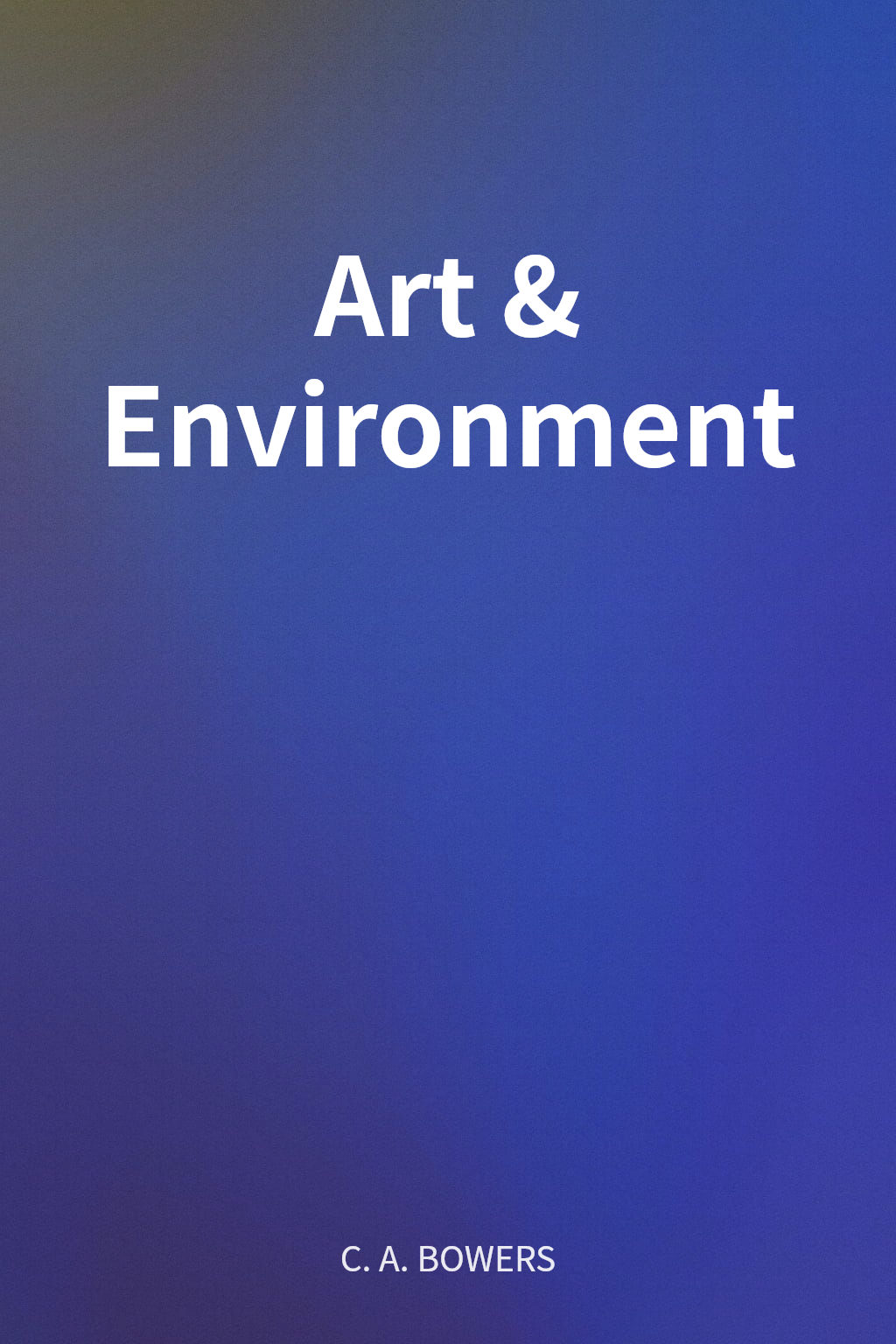 Art & Environment cover