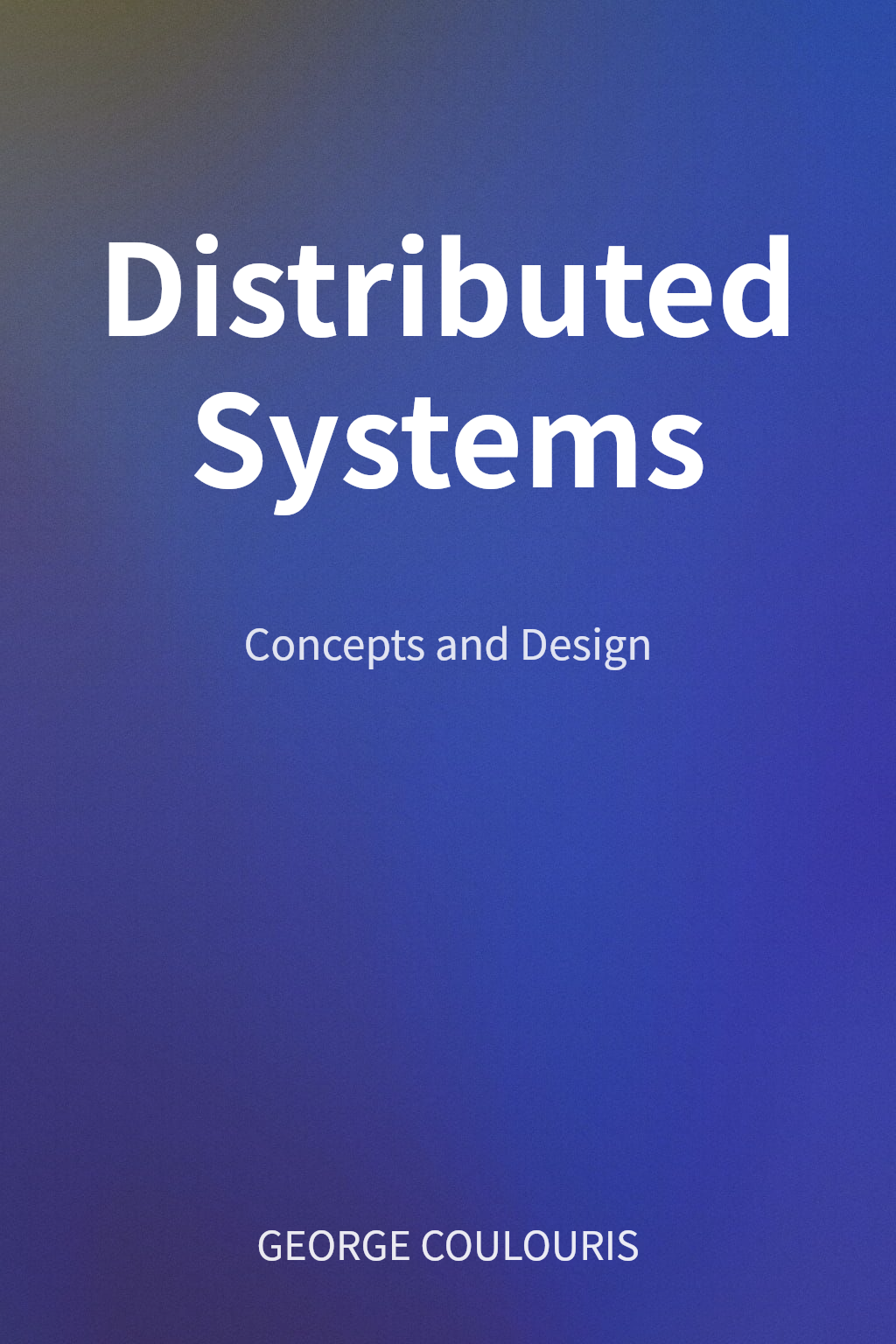 Distributed Systems cover