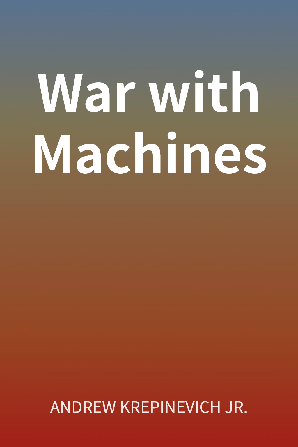 War with Machines cover