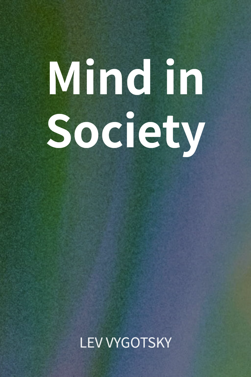 Mind in Society cover