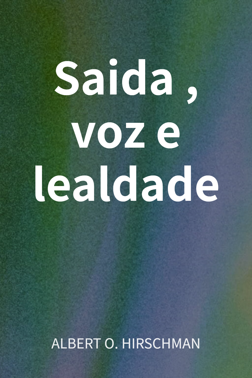 Saida, voz e lealdade cover