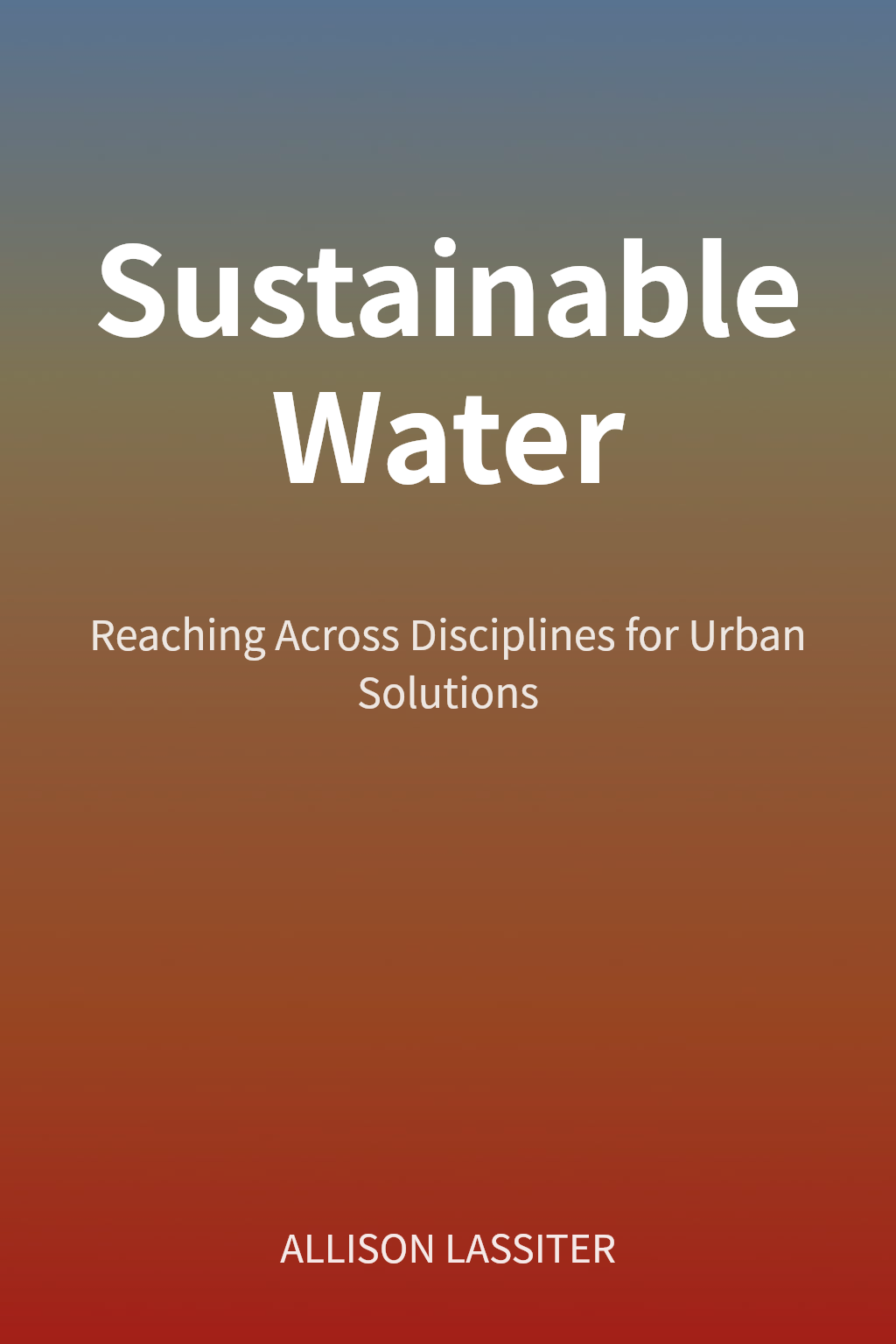 Sustainable Water cover