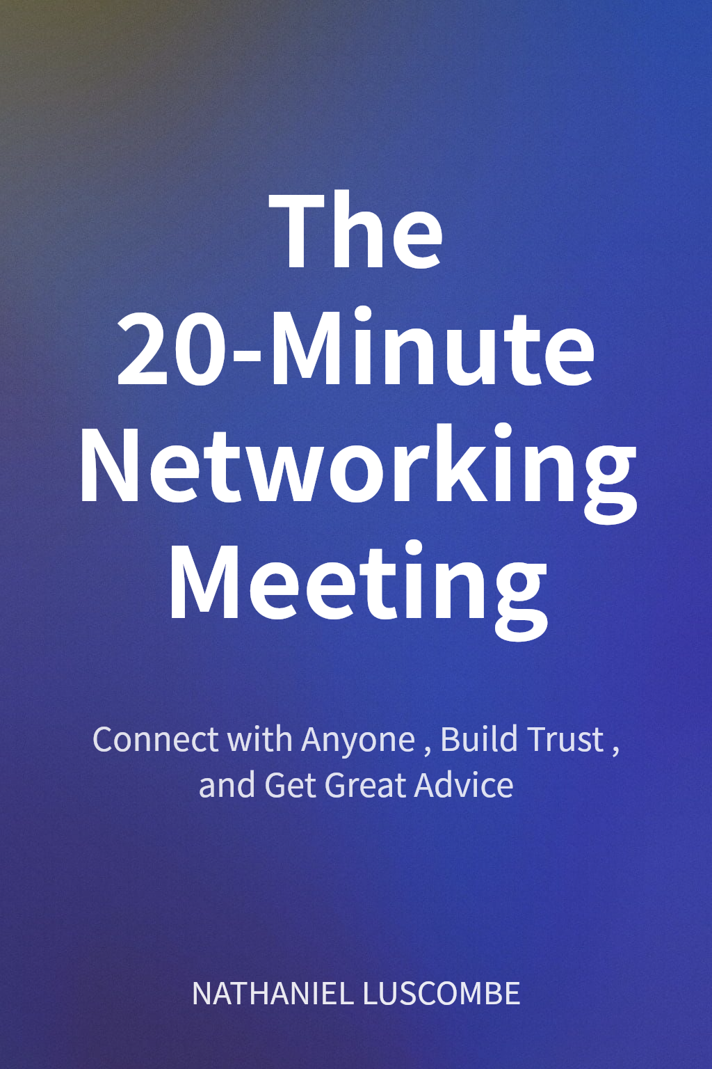 The 20-Minute Networking Meeting cover