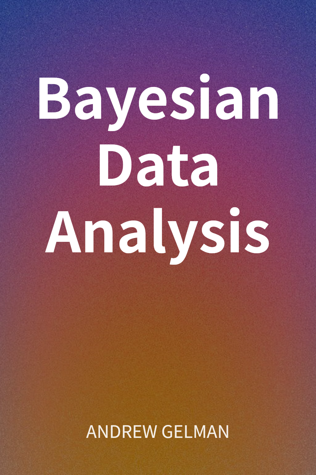 Bayesian Data Analysis cover
