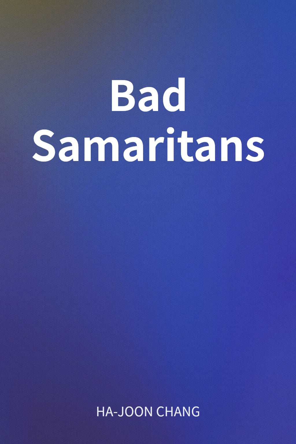 Bad Samaritans cover