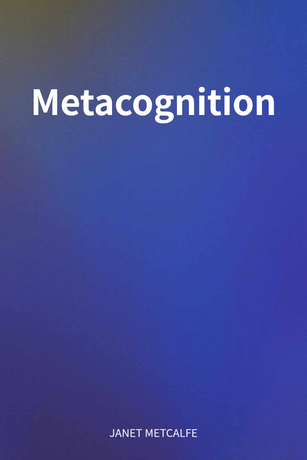 Metacognition cover