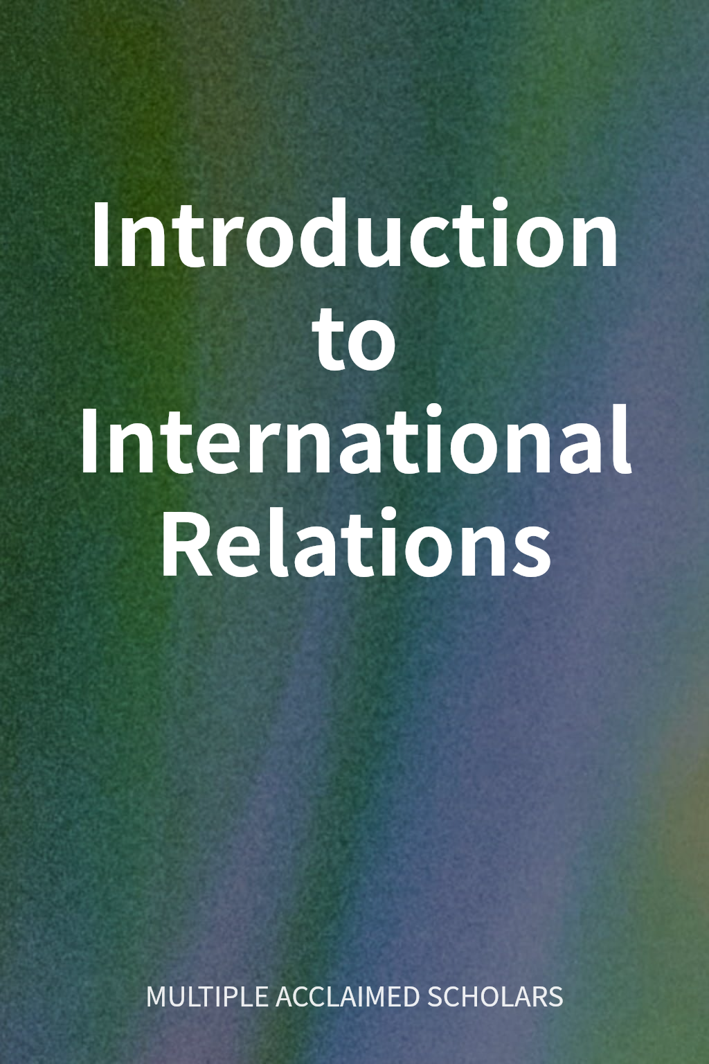 Introduction to International Relations cover