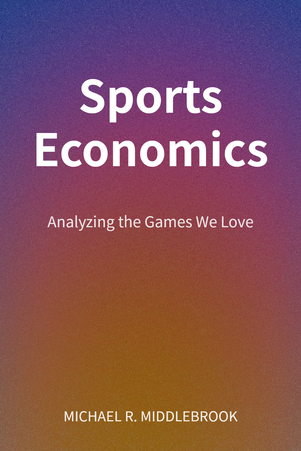 Sports Economics cover