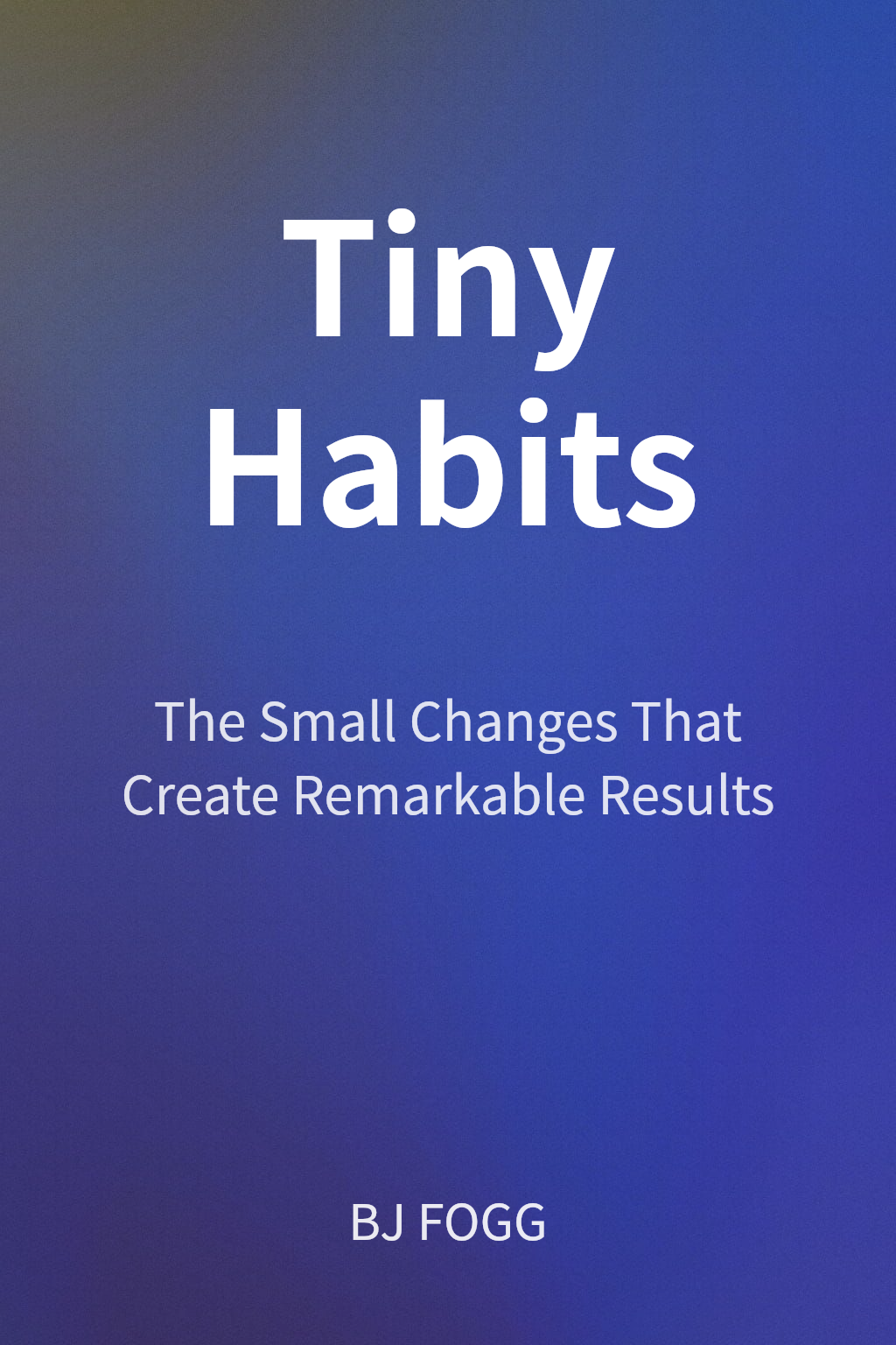 Tiny Habits cover