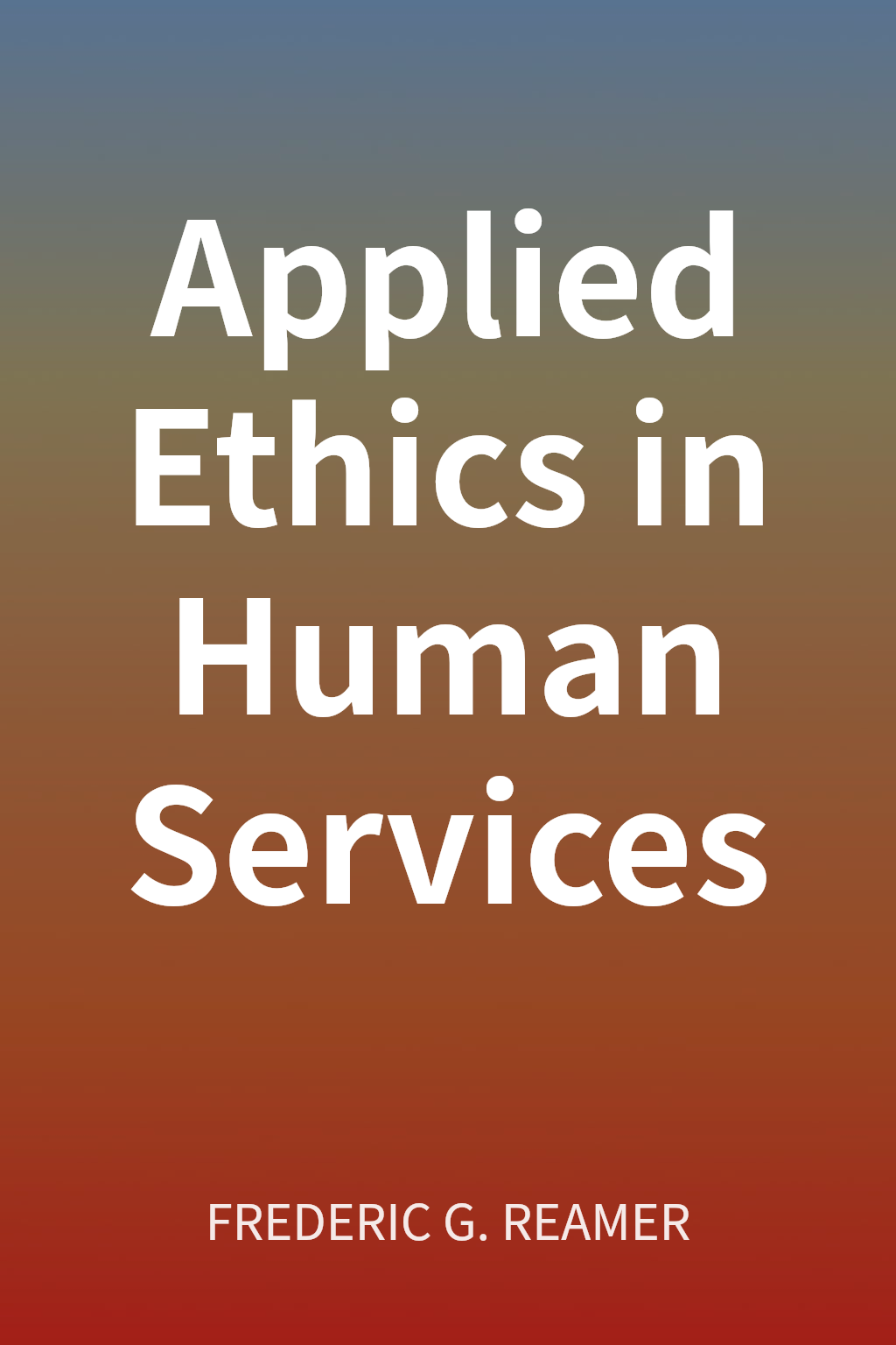 Applied Ethics in Human Services cover