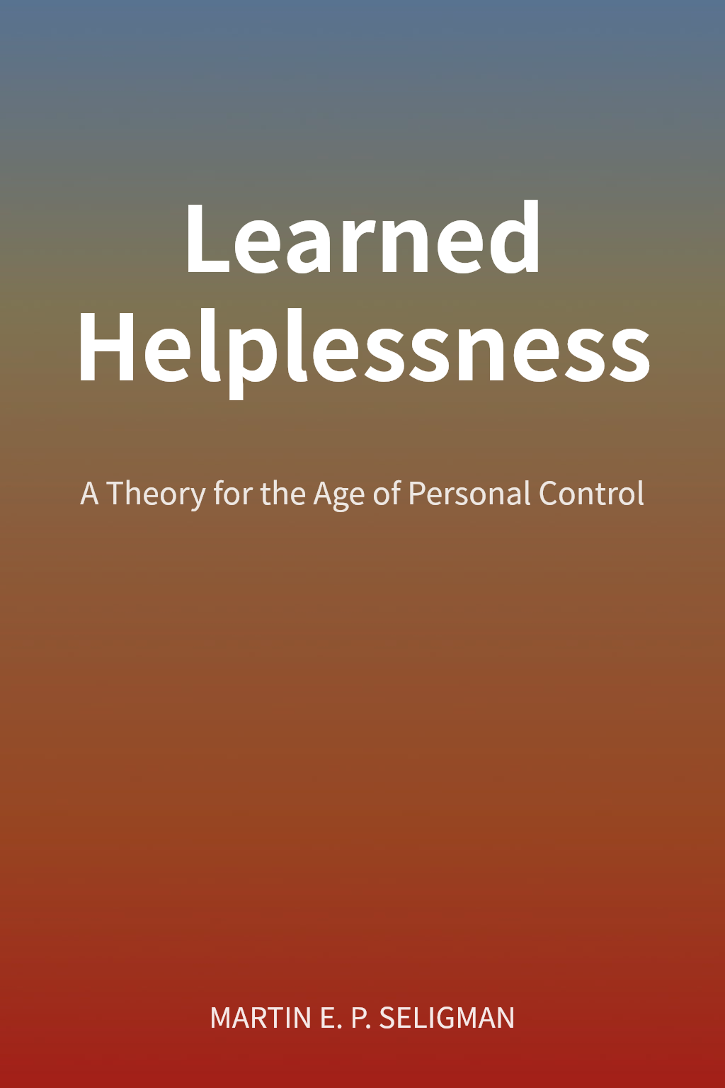 Learned Helplessness cover