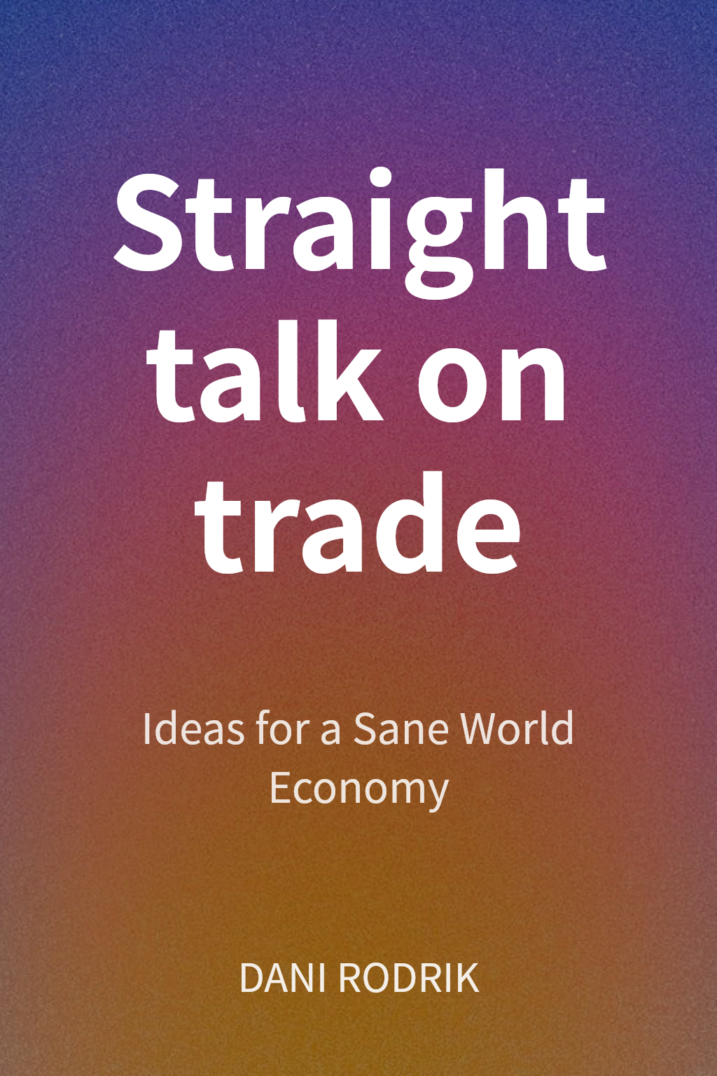 Straight talk on trade cover