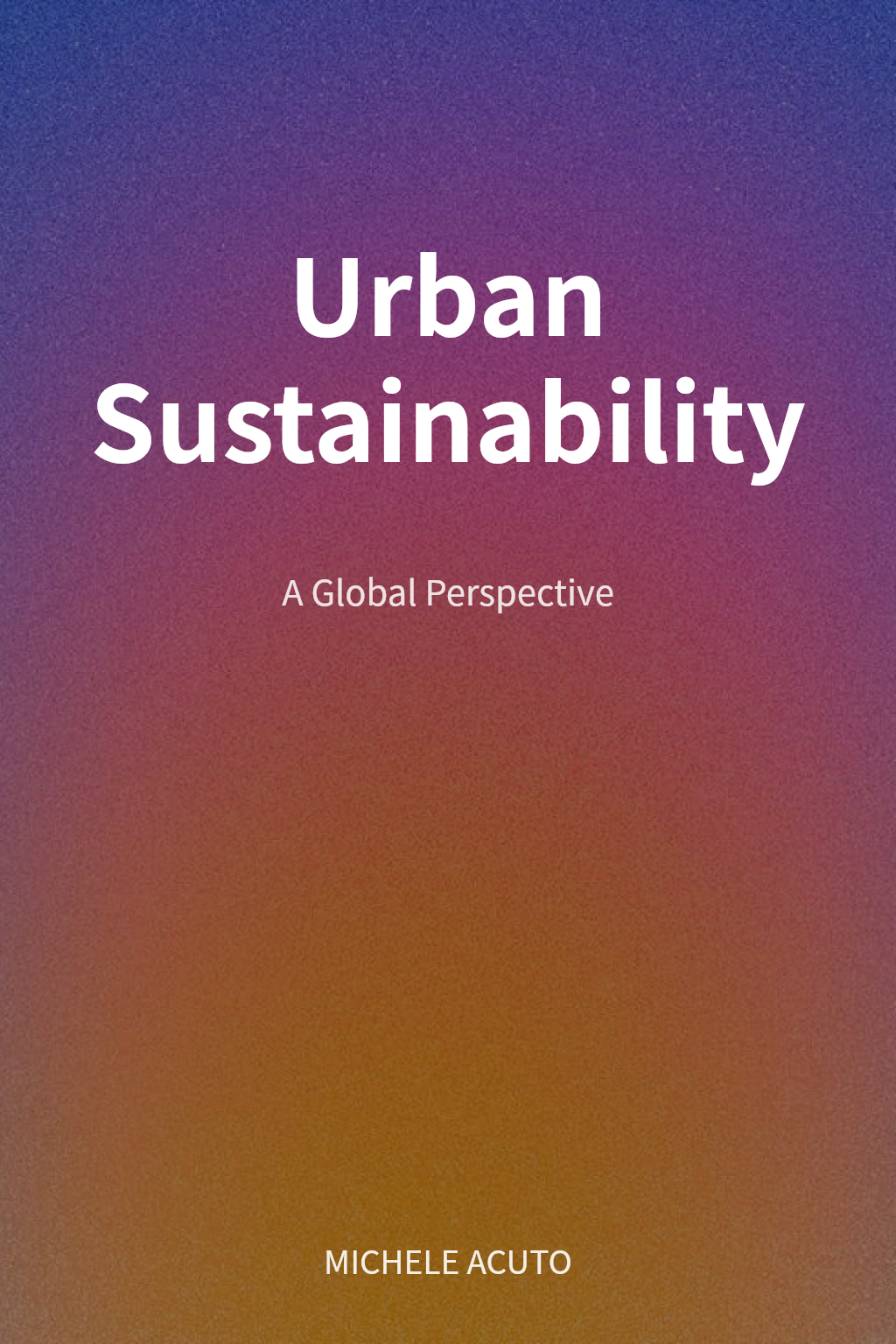 Urban Sustainability cover