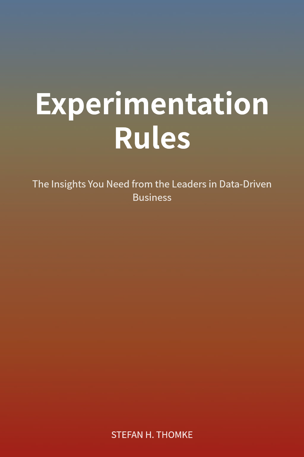 Experimentation Rules cover
