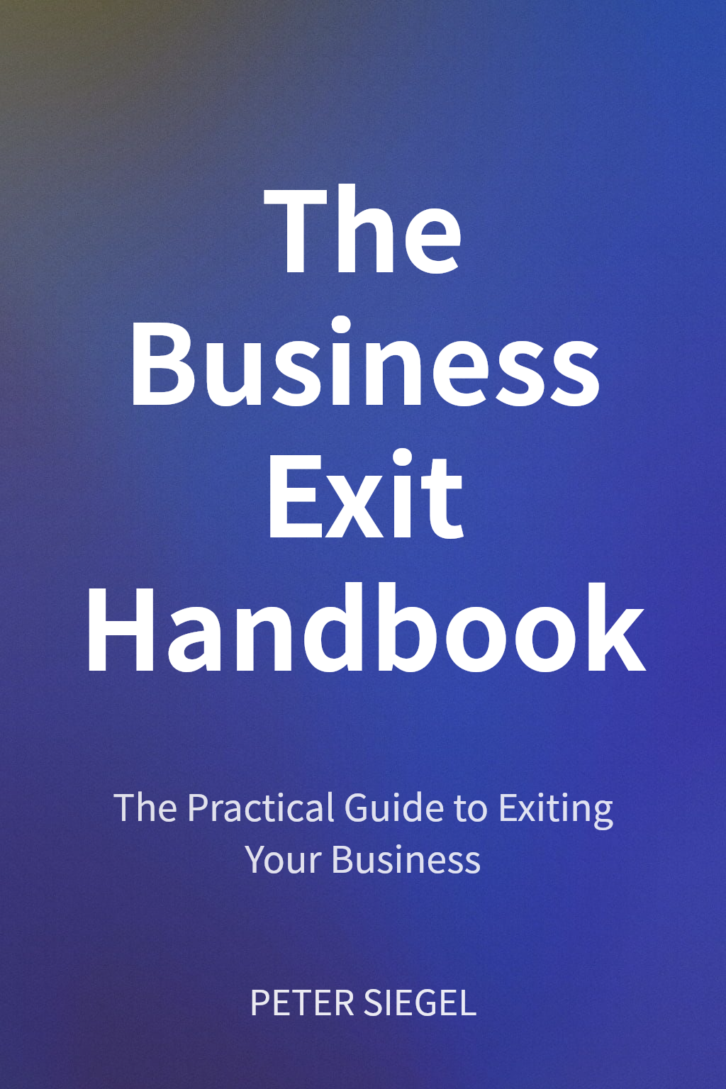 The Business Exit Handbook cover