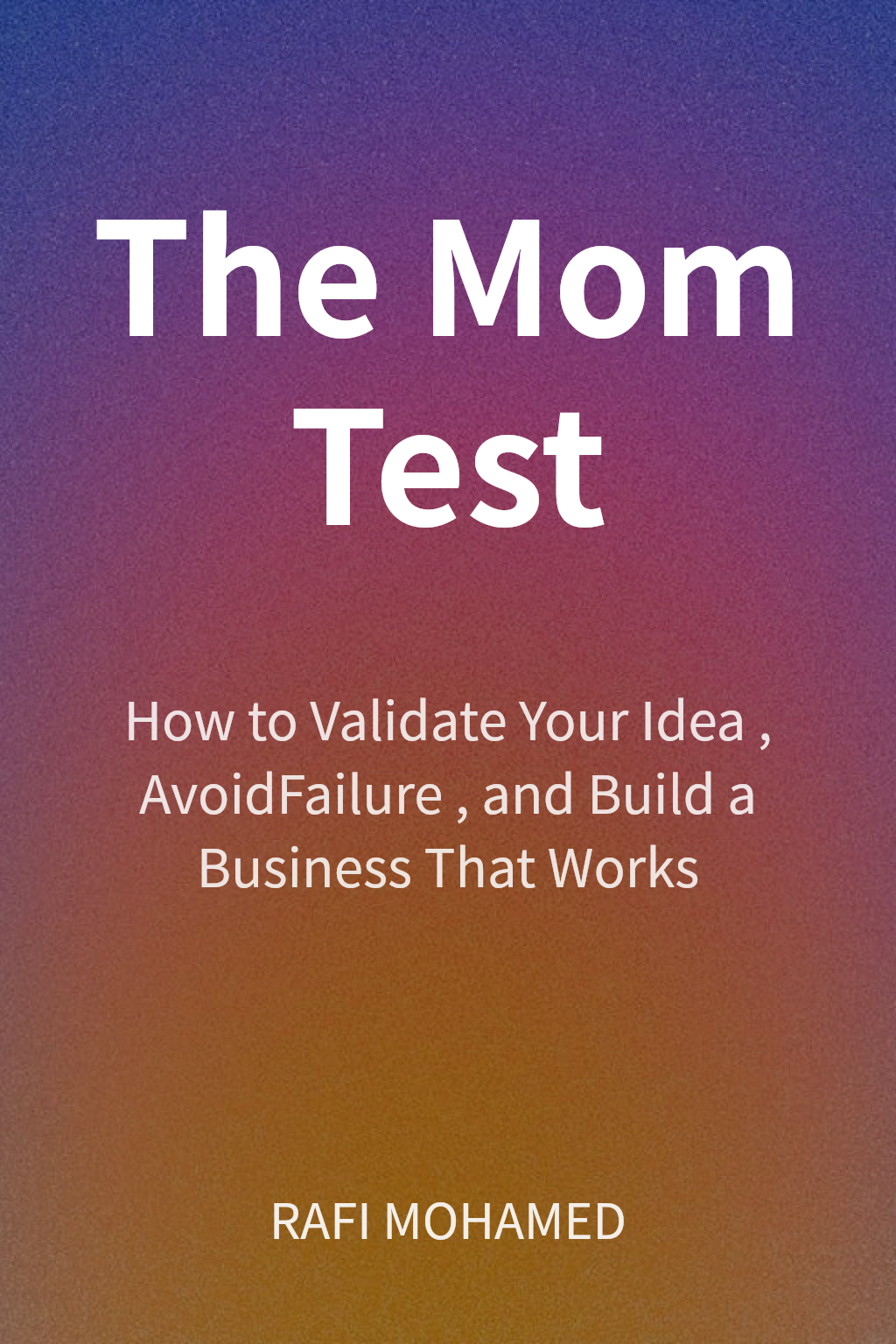 The Mom Test cover