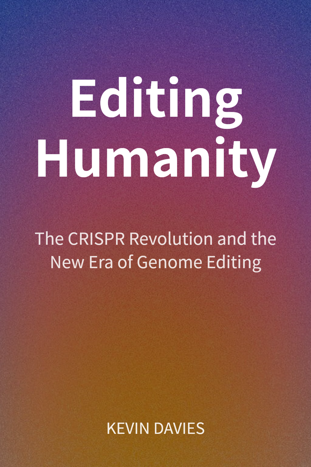 Editing Humanity cover