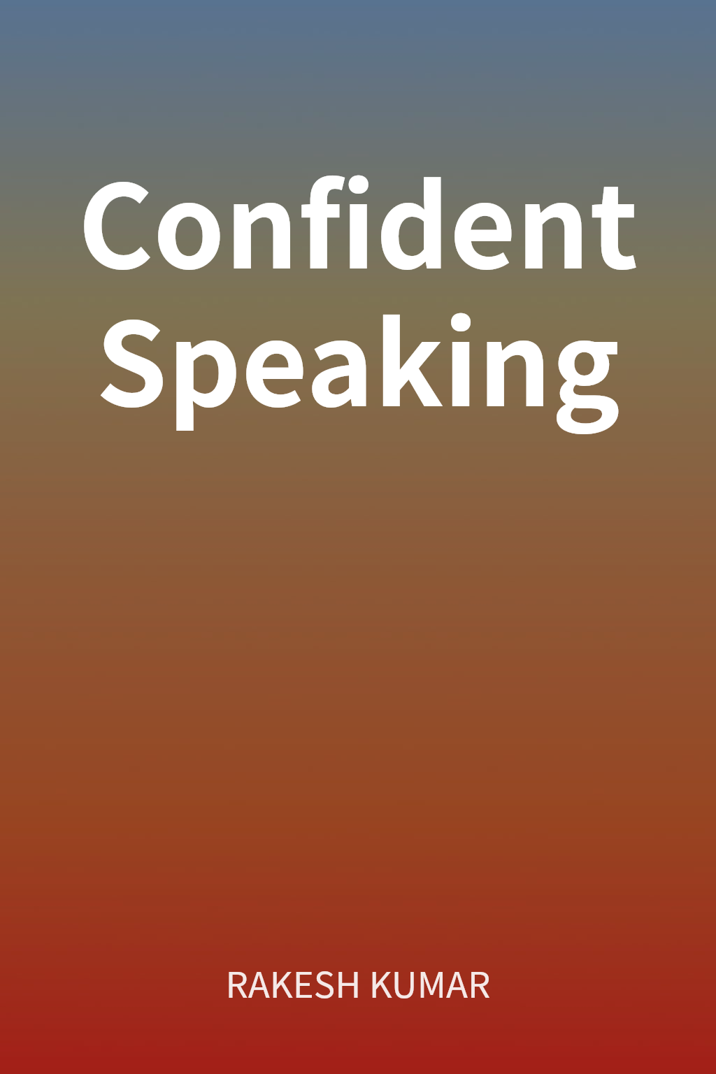 Confident Speaking cover