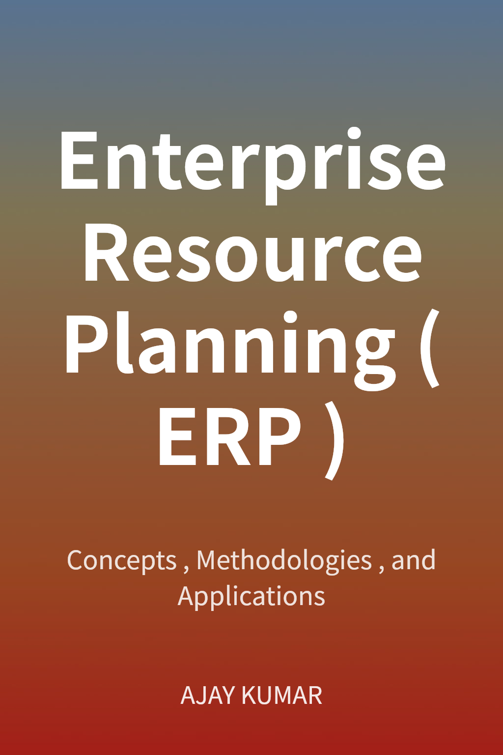 Enterprise Resource Planning (ERP) cover