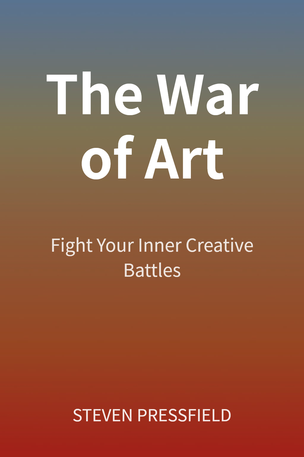 The War of Art cover