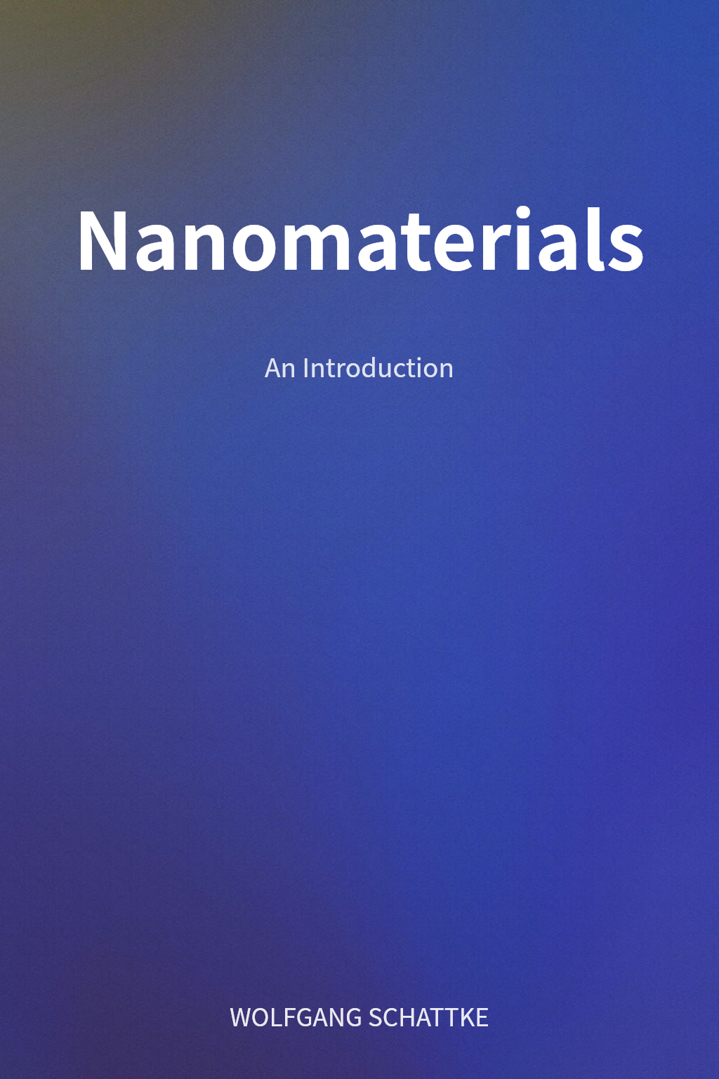Nanomaterials cover