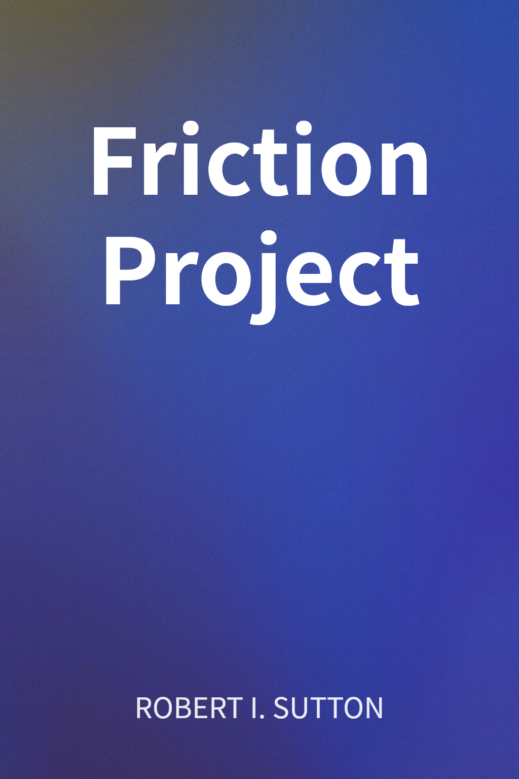 Friction Project cover