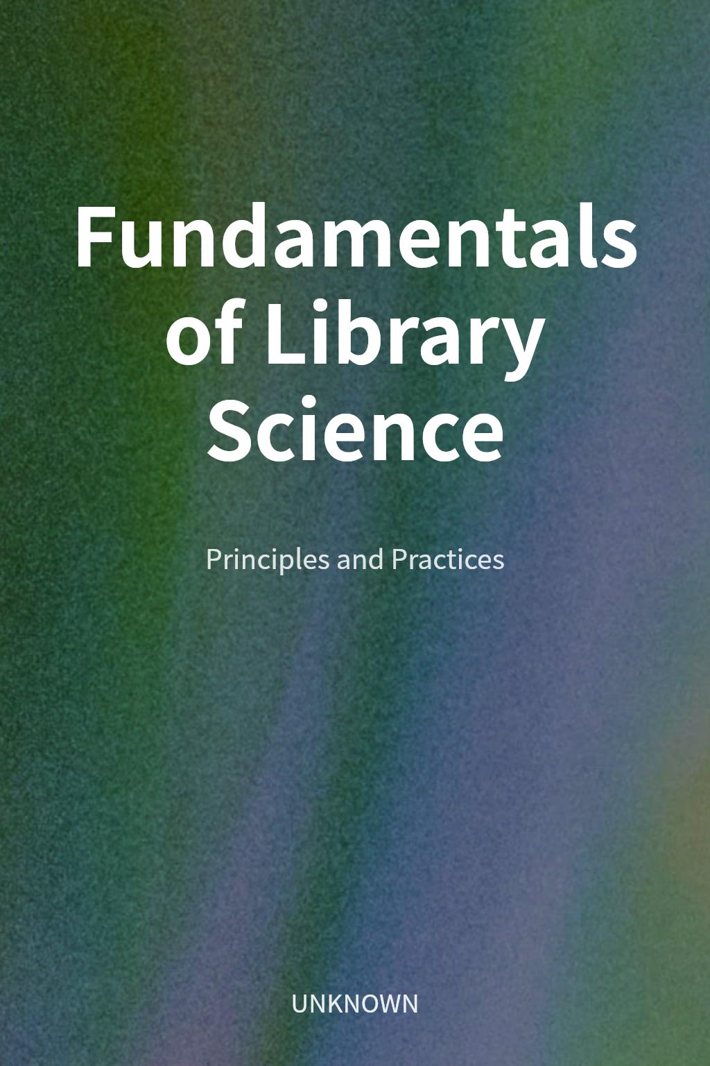 Fundamentals of Library Science cover