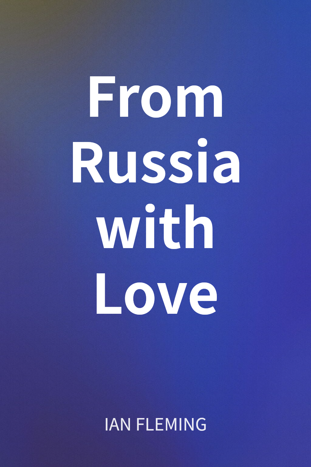 From Russia with Love cover