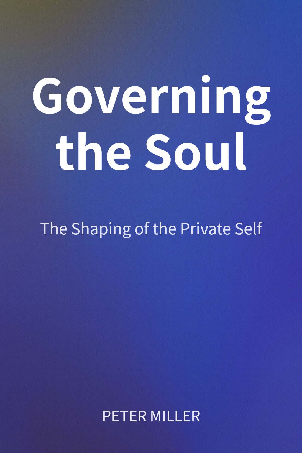 Governing the Soul cover