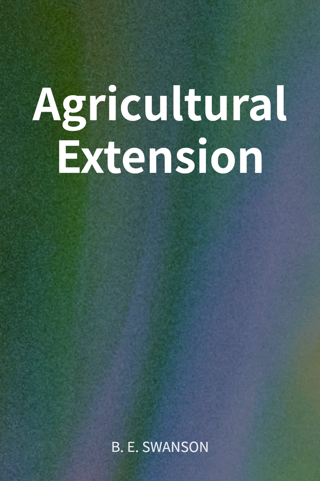 Agricultural Extension cover
