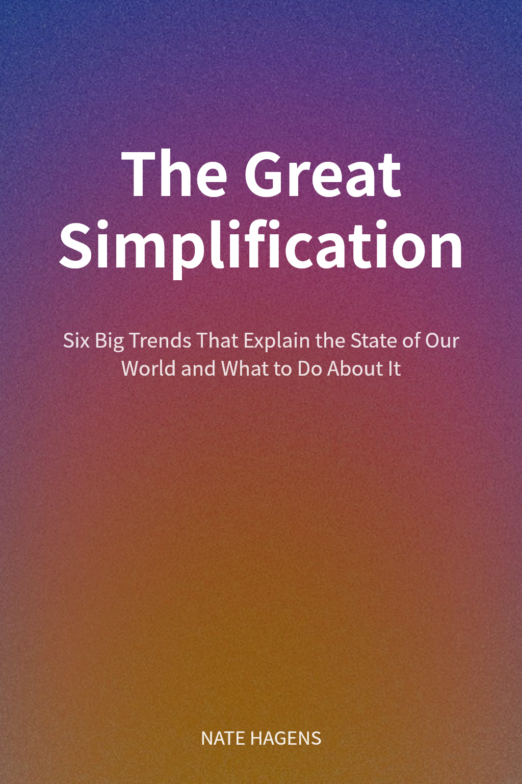 The Great Simplification cover
