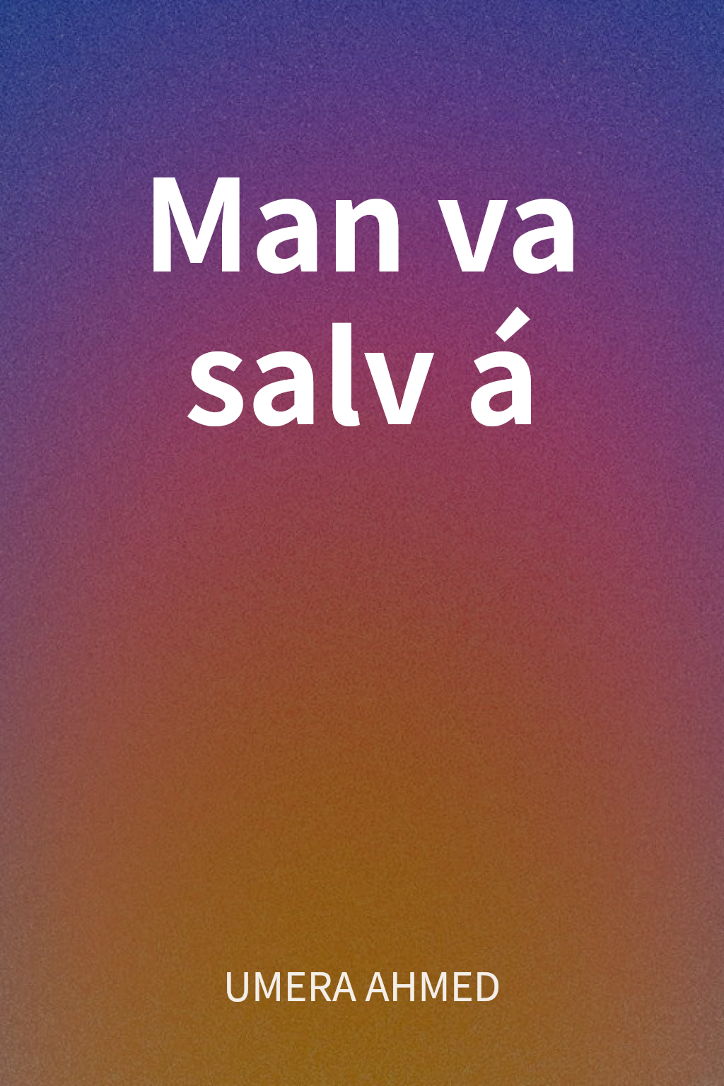 Man va salvá cover