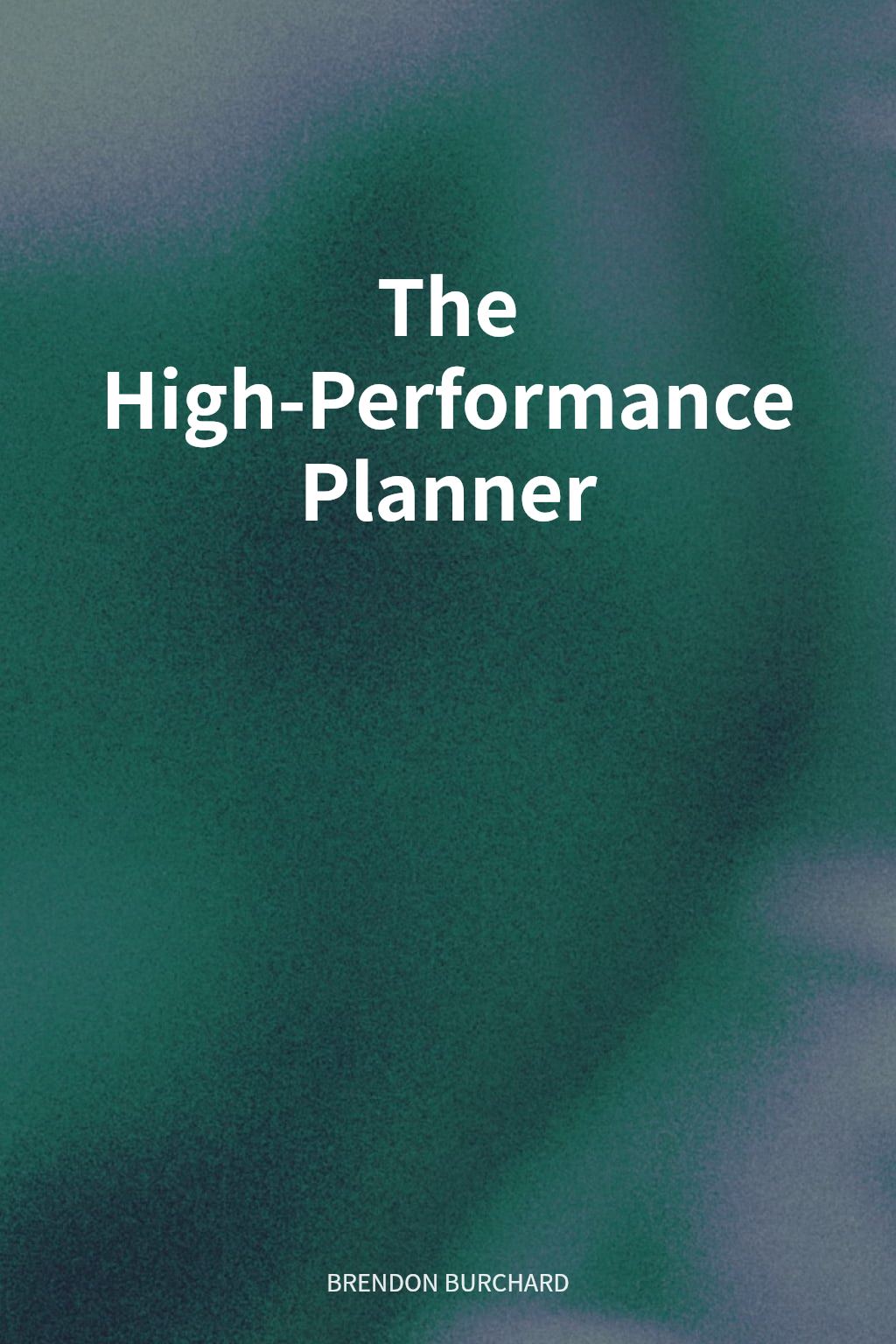 The High-Performance Planner cover