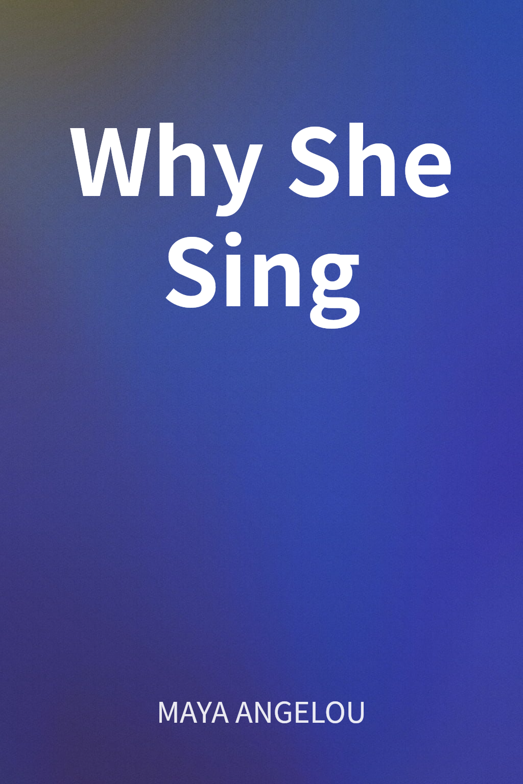 Why She Sing cover