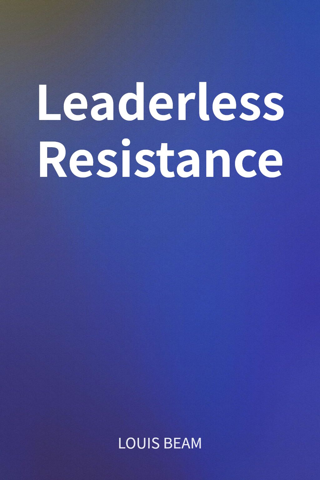 Leaderless Resistance cover