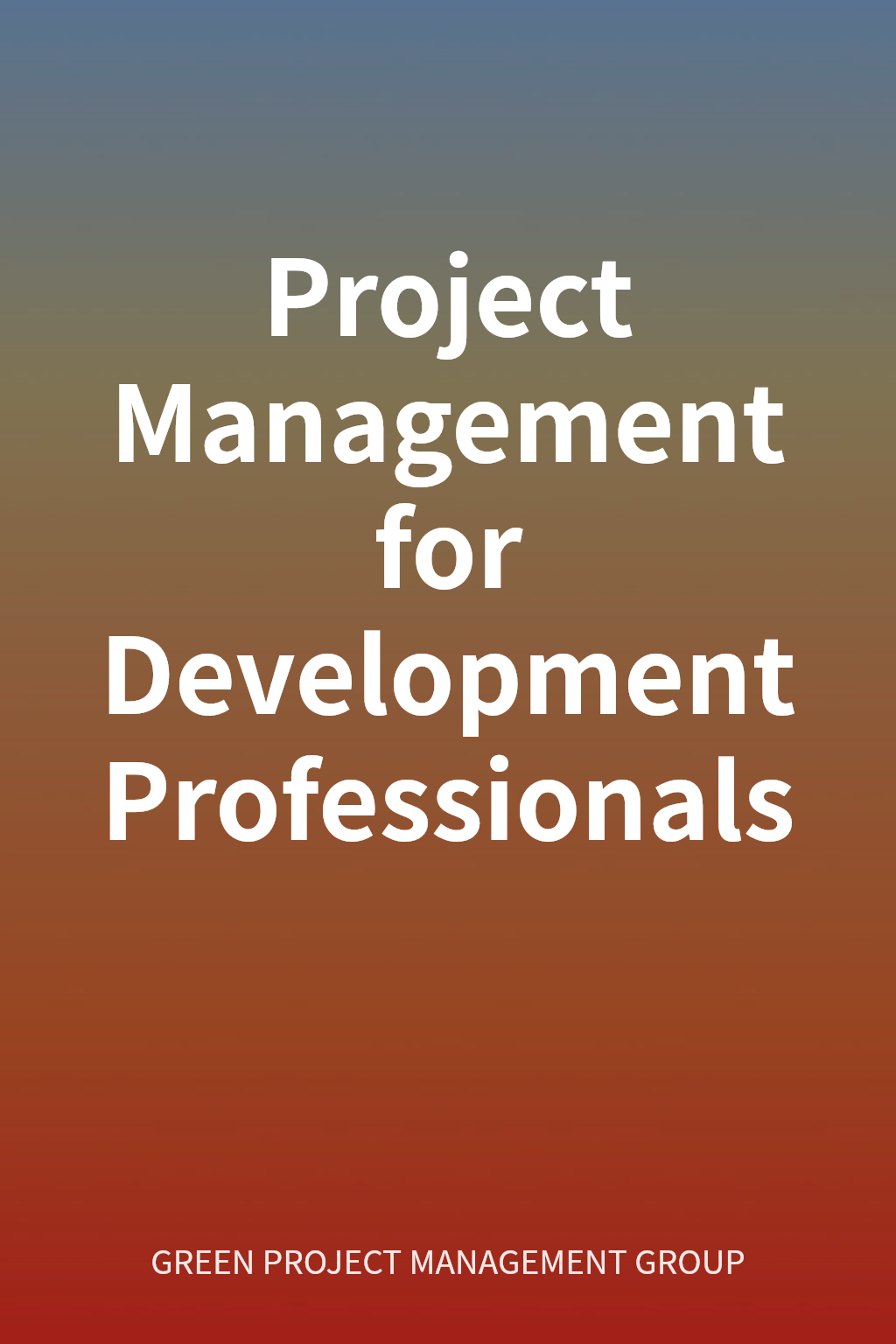Project Management for Development Professionals cover